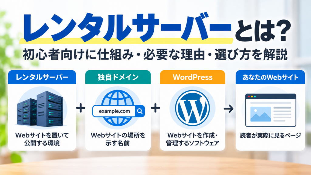 レンタルサーバーについてをわかりやすく説明